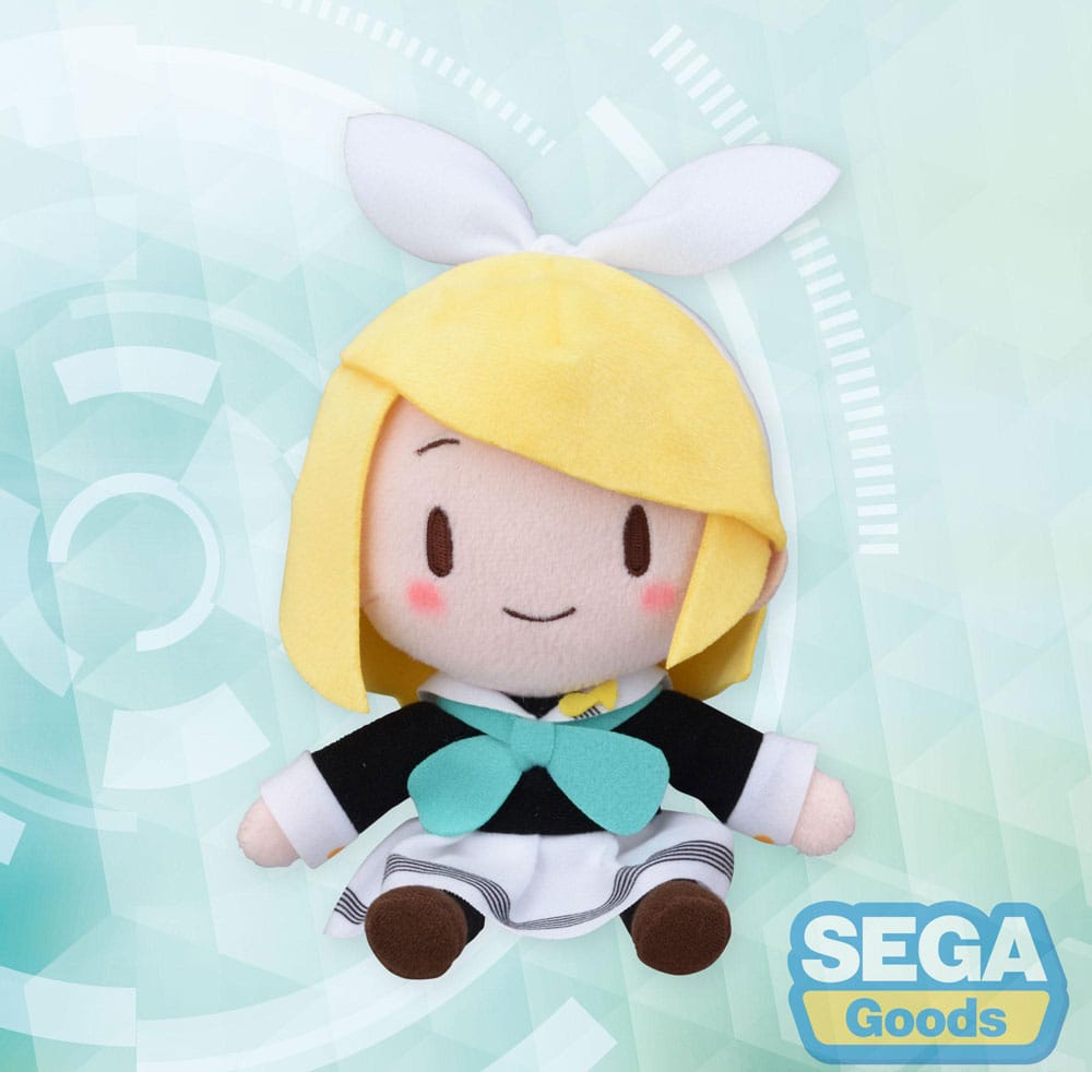 SU ORDINAZIONE Character Vocal Series 02: Kagamine Rin/Len Fuwa Petit Mini Plush Figure Kagamine Rin Uniform Ver. (EX) 16 cm