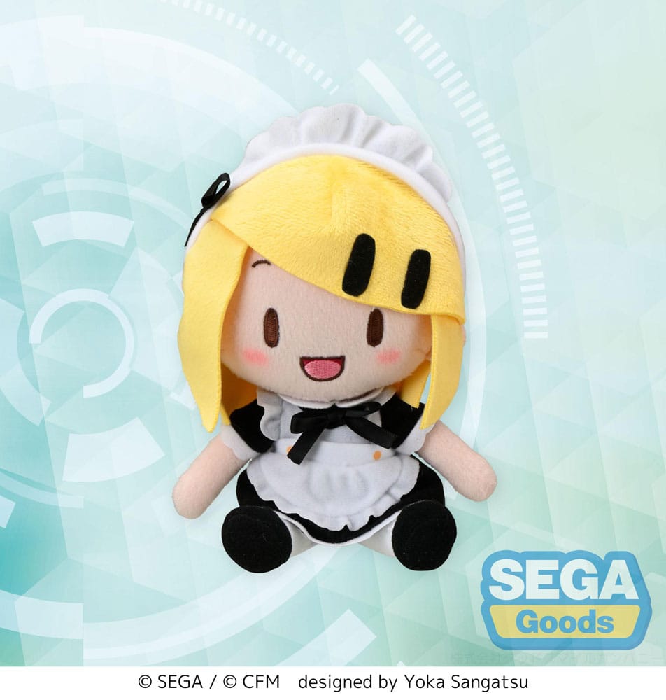 SU ORDINAZIONE Hatsune Miku: Project DIVA Arcade Future Tone Fuwa Petit Plush Figure Kagamine Rin Maid Ver. (EX) 16 cm