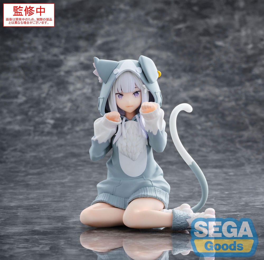 SU ORDINAZIONE Re:Zero Starting Life in Another World Yumemirize PVC Statue Emilia Mofumofu Pack 11 cm ESAURITO