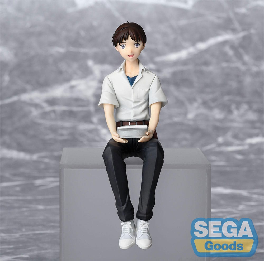 SU ORDINAZIONE Rebuild of Evangelion PM Perching PVC Statue Shinji Ikari Evangelion New Theatrical Edition 14 cm ESAURITO