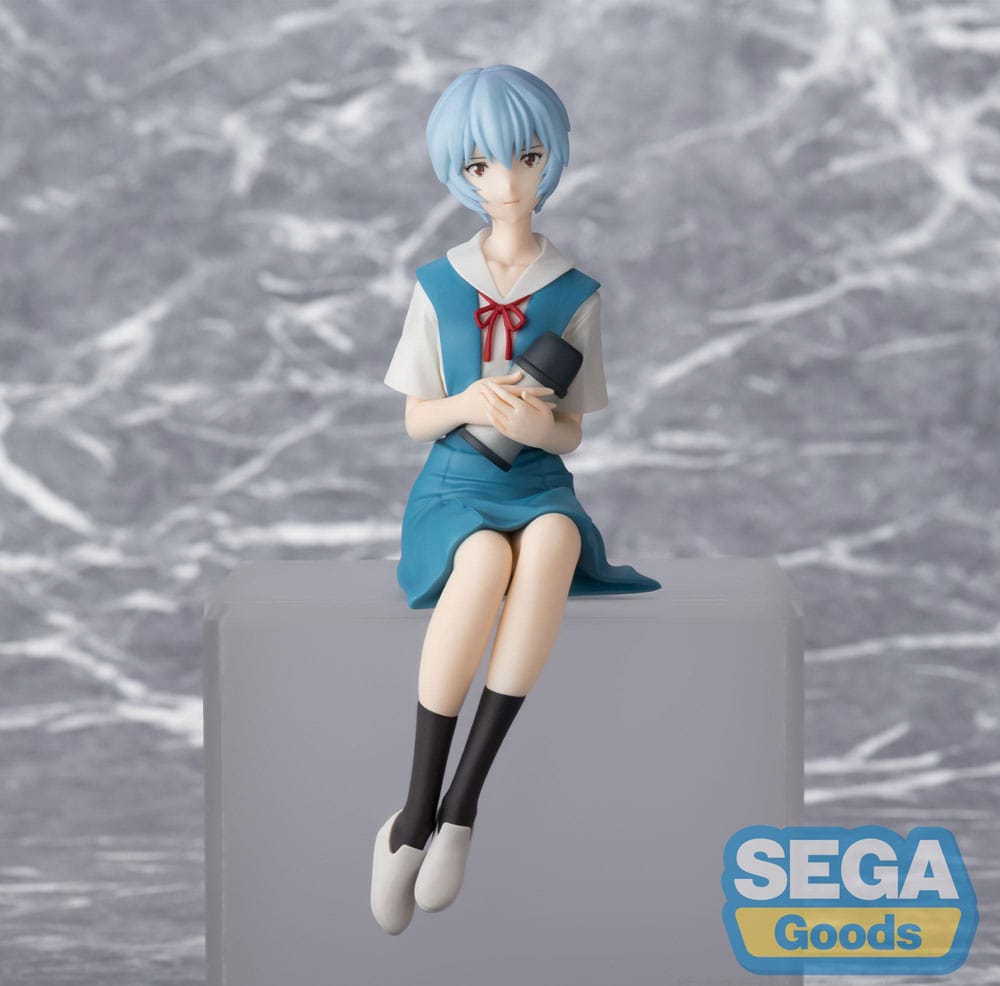 PREORDER+ 02/2026 Rebuild of Evangelion PM Perching PVC Statue Rei Ayanami Evangelion New Theatrical Edition 14 cm