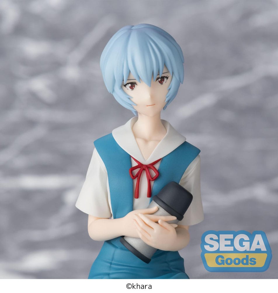 PREORDER+ 02/2026 Rebuild of Evangelion PM Perching PVC Statue Rei Ayanami Evangelion New Theatrical Edition 14 cm