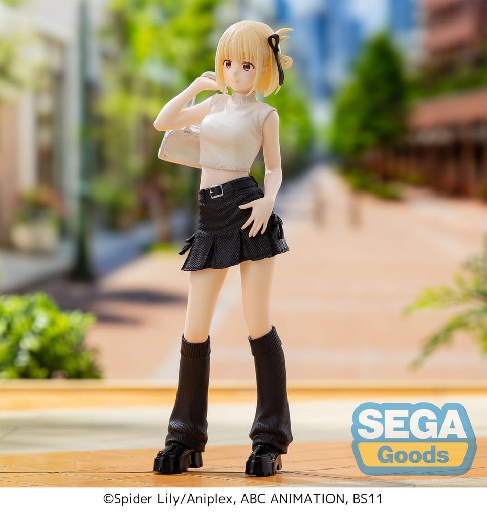 PREORDINE+ 04/2027 Lycoris Recoil High Premium Figure PVC Figure Chisato Nishikigi Street Snap 20 cm