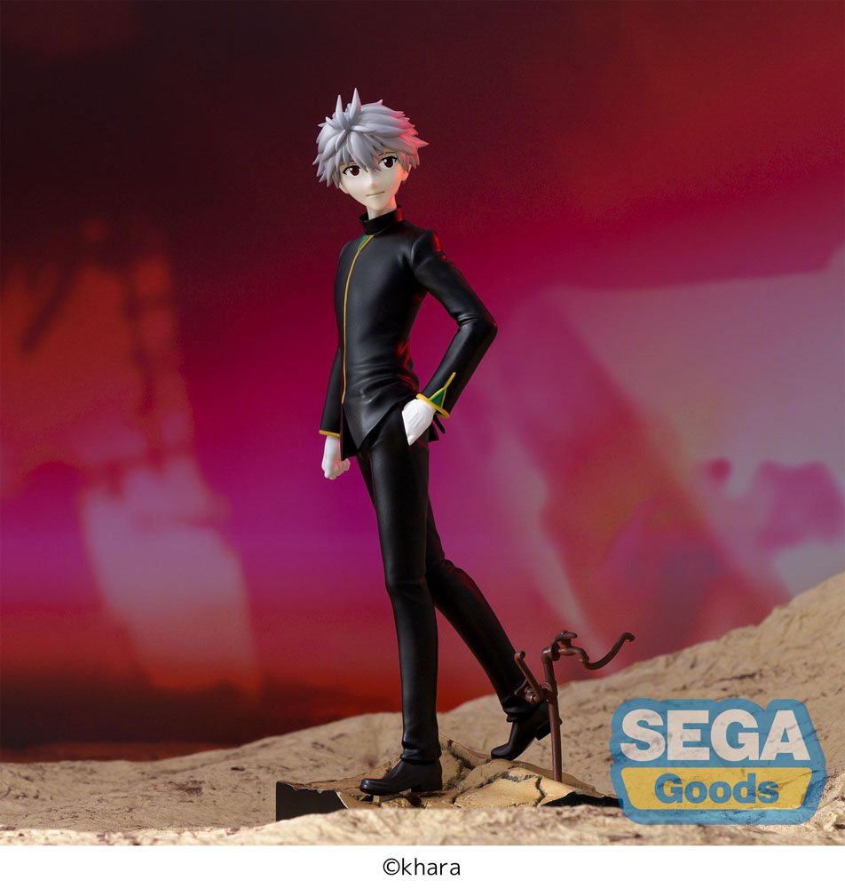 IN STOCK Evangelion: 3.0+1.0 Thrice Upon a Time SPM Vignetteum PVC Statue Kaworu Nagisa Commander Suit Ver. 19 cm