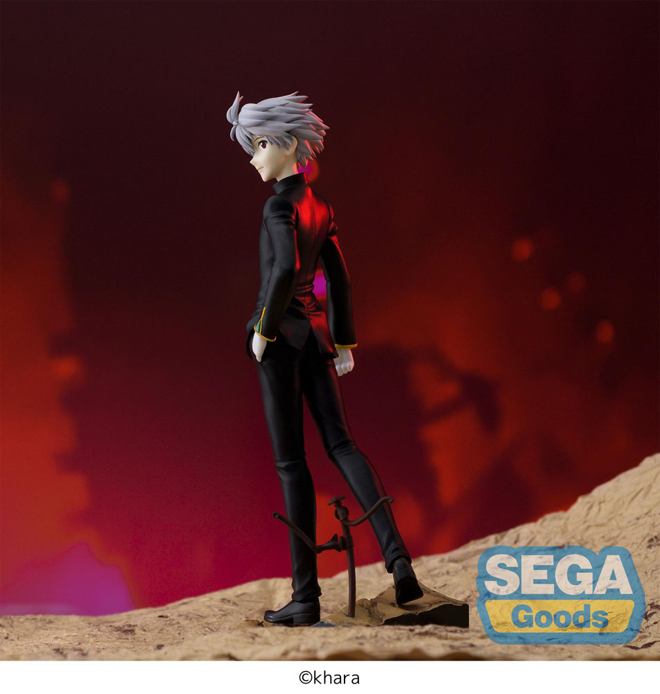 IN STOCK Evangelion: 3.0+1.0 Thrice Upon a Time SPM Vignetteum PVC Statue Kaworu Nagisa Commander Suit Ver. 19 cm
