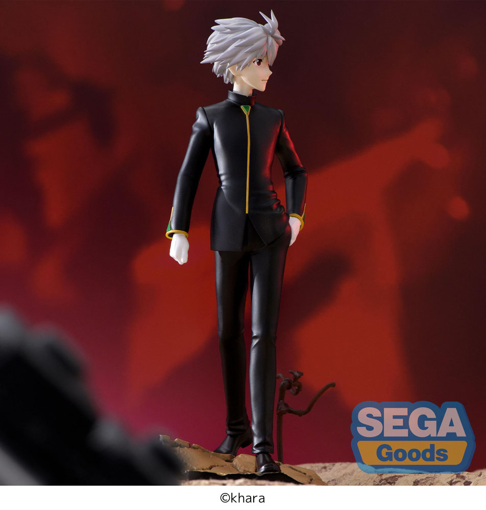 IN STOCK Evangelion: 3.0+1.0 Thrice Upon a Time SPM Vignetteum PVC Statue Kaworu Nagisa Commander Suit Ver. 19 cm