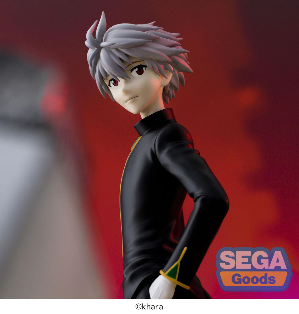 IN STOCK Evangelion: 3.0+1.0 Thrice Upon a Time SPM Vignetteum PVC Statue Kaworu Nagisa Commander Suit Ver. 19 cm