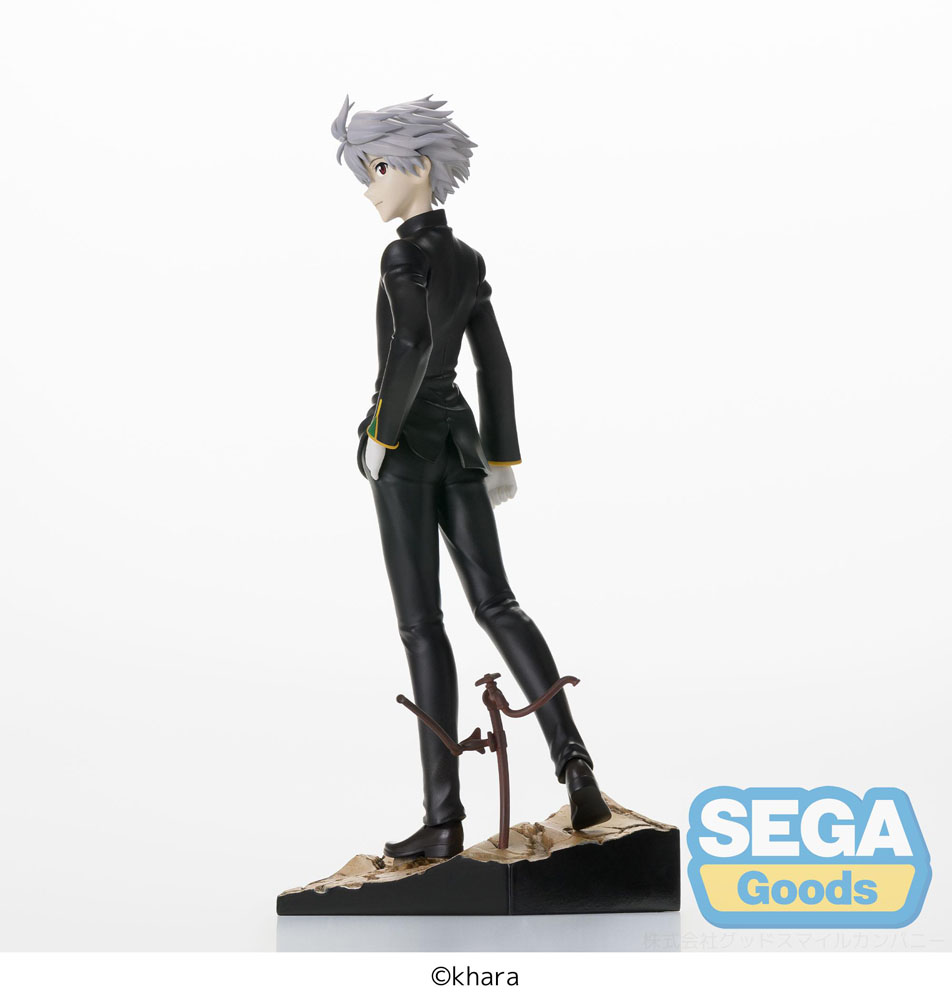 IN STOCK Evangelion: 3.0+1.0 Thrice Upon a Time SPM Vignetteum PVC Statue Kaworu Nagisa Commander Suit Ver. 19 cm