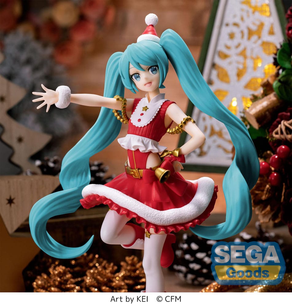 PREORDINE ESAURITO Hatsune Miku Luminasta PVC Statue Hatsune Miku Christmas 2023 20 cm (H)