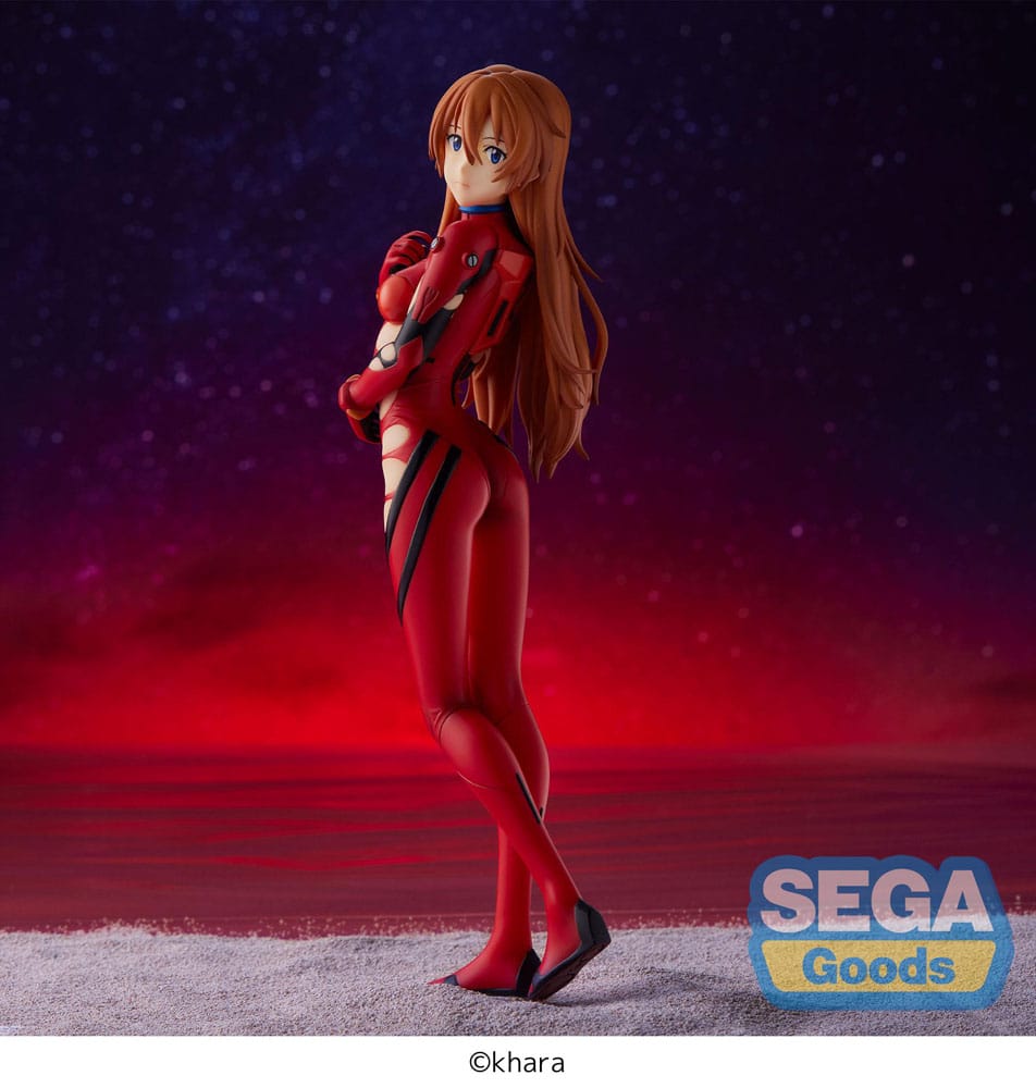 PREORDINE ESAURITO  EVANGELION: 3.0+1.0 Thrice Upon a Time SPM PVC Statue Asuka Langley On The Beach (re-run) 21 cm