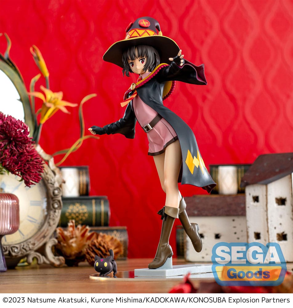 IN STOCK Konosuba - An Explosion on This Wonderful World! Series Luminasta PVC Statue Megumin with Chomusuke 22 cm