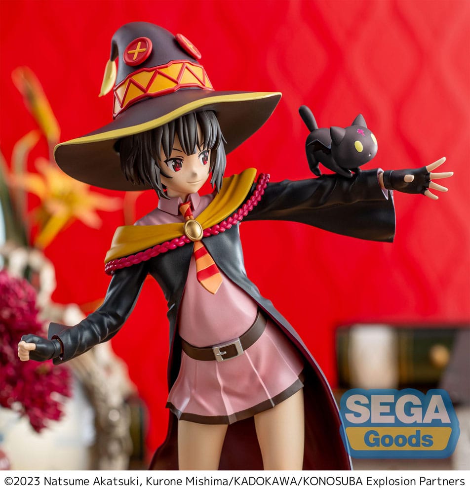 IN STOCK Konosuba - An Explosion on This Wonderful World! Series Luminasta PVC Statue Megumin with Chomusuke 22 cm