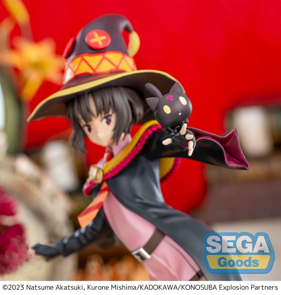 IN STOCK Konosuba - An Explosion on This Wonderful World! Series Luminasta PVC Statue Megumin with Chomusuke 22 cm