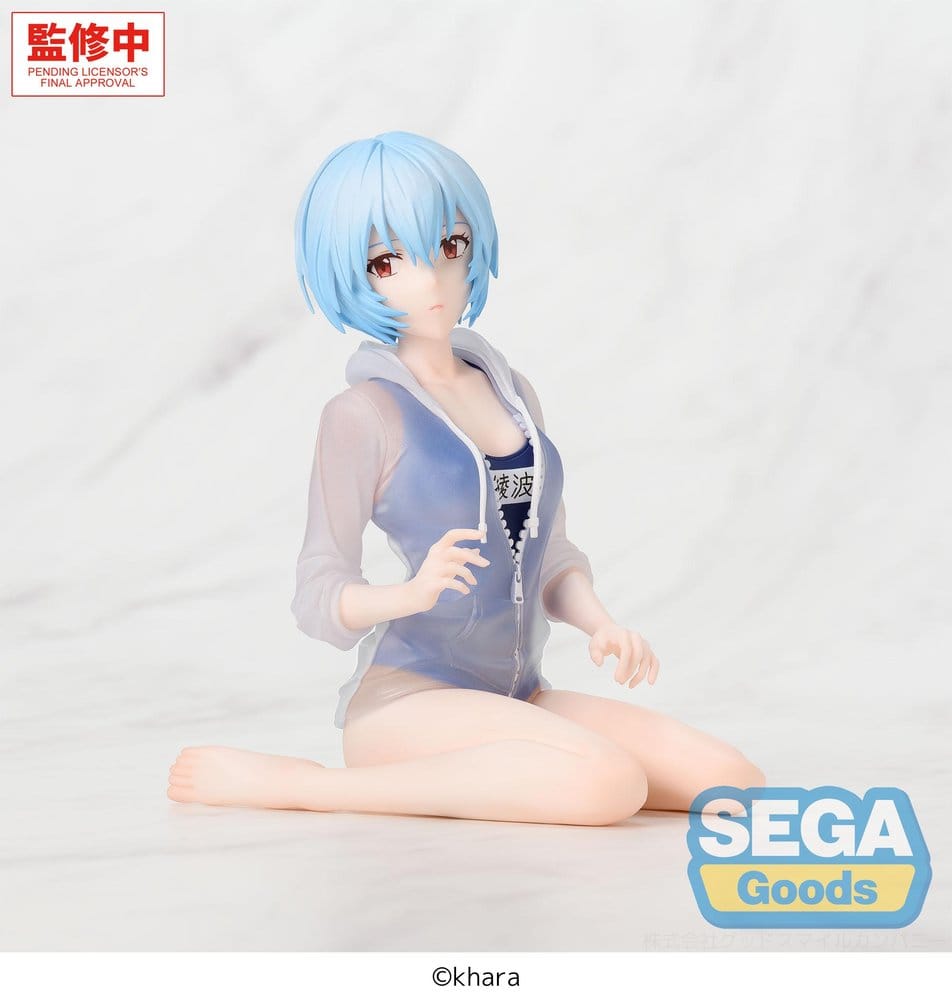 PREORDINE+ 12/2026 Rebuild of Evangelion Yumemirize PVC Figure Rei Ayanami School Swimsuit Ver. 13 cm