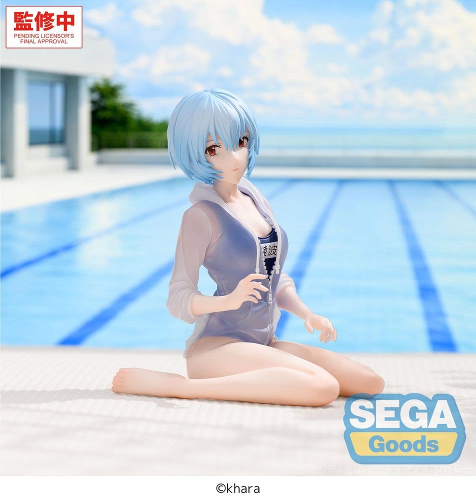 PREORDINE+ 12/2026 Rebuild of Evangelion Yumemirize PVC Figure Rei Ayanami School Swimsuit Ver. 13 cm