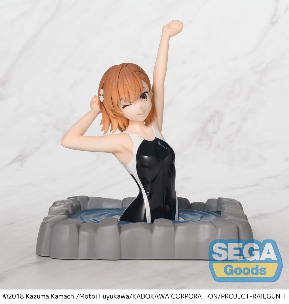 PREORDINE+ 10/2026 A Certain Scientific Railgun T Thermae Utopia PVC Statue Mikoto Misaka 14 cm