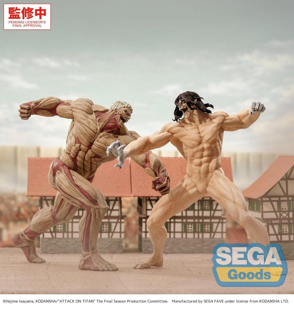 PREORDINE+ 03/2027 Attack on Titan GigantiX PVC Figure Reiner Braun Armored Titan Ver. 25 cm