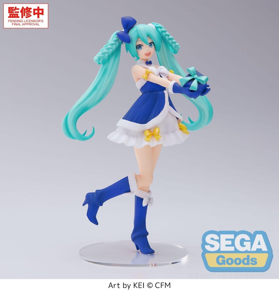 PREORDINE+ 02/2027 Character Vocal Series 01: Hatsune Miku High Premium PVC Figure Hatsune Miku Sapphire Christmas Ver. 21 cm