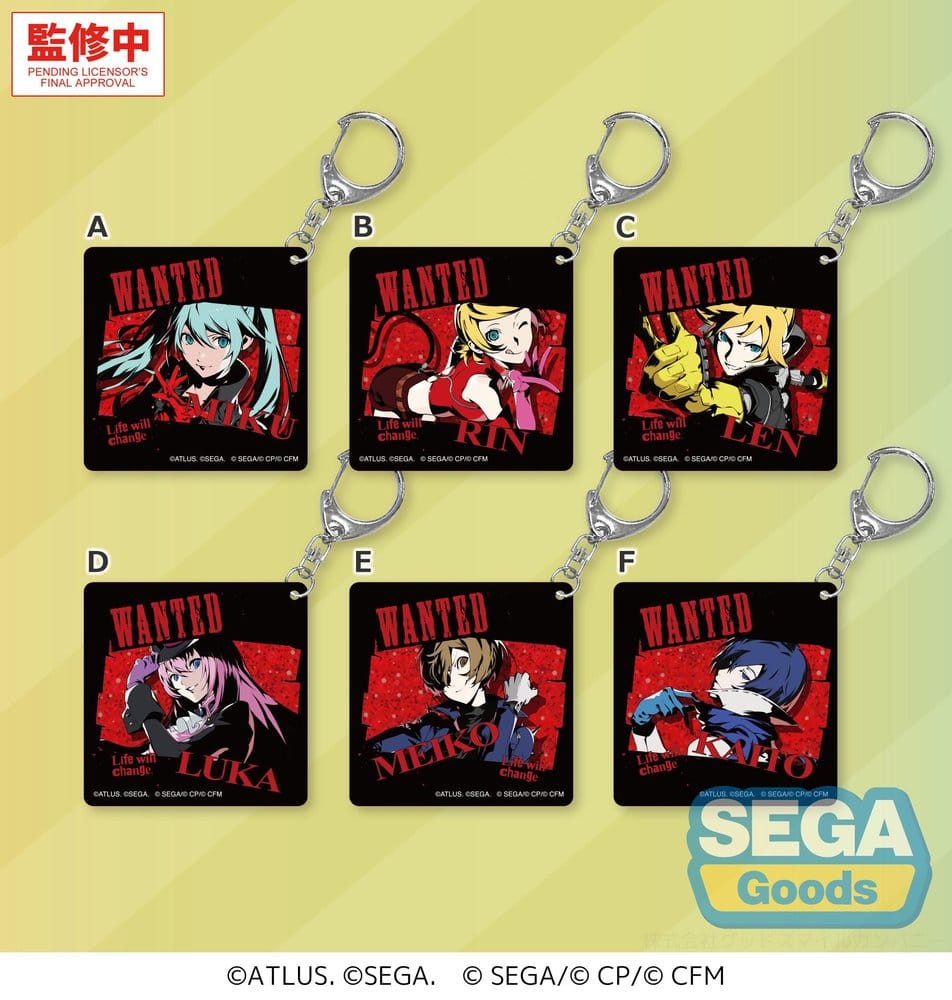 PREORDINE+ 05/2027 Hatsune Miku: Colorful Stage! x Persona 5 Royal Acrylic Keychain Blind Box Assortment (6)
