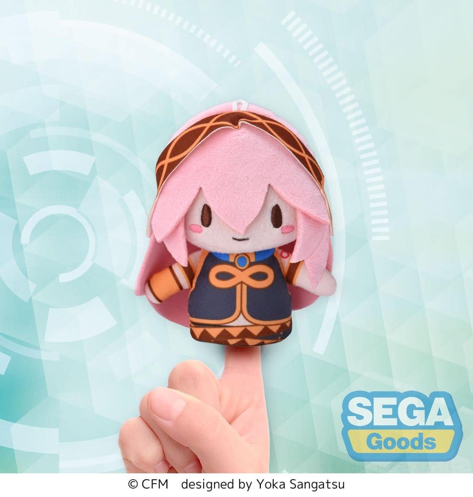 PREORDINE+ 06/2027 Megurine Luka Fuwa Petit Plush Figure Finger Mascot 10 cm