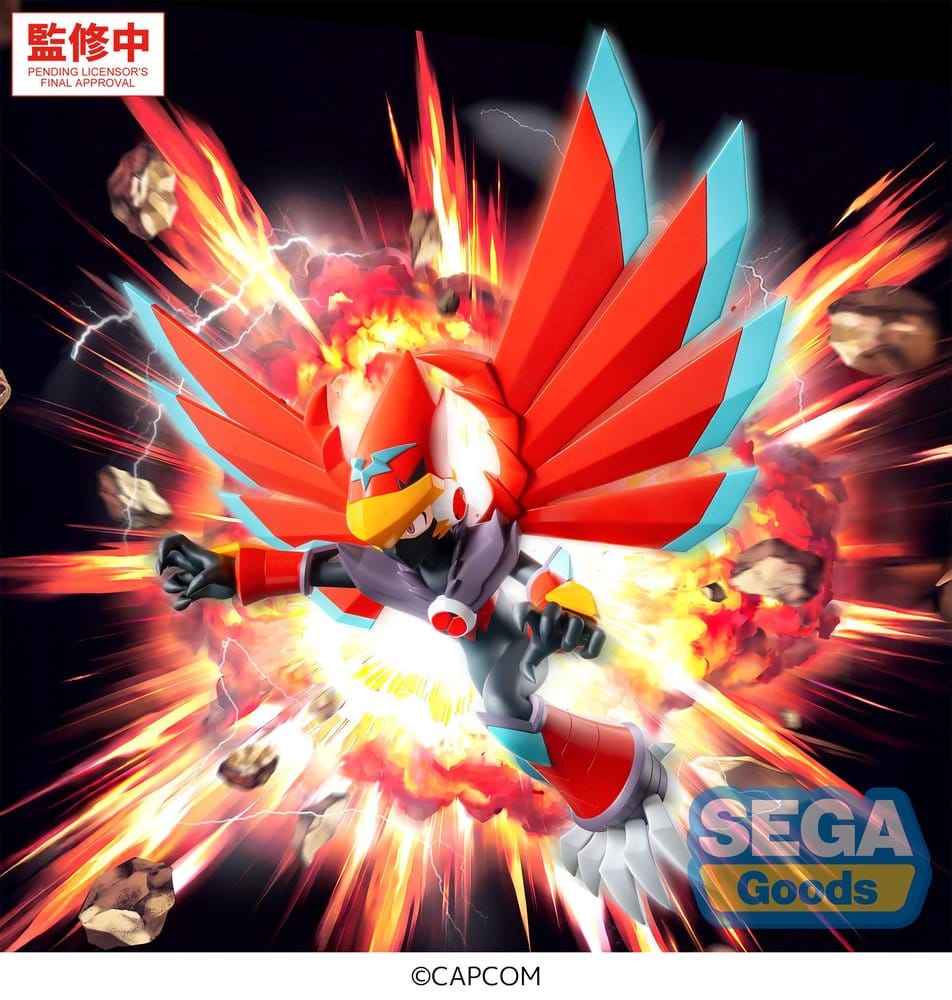 PREORDINE+ 05/2027 Mega Man Battle Network Luminasta PVC Figure Mega Man Falzar Beast 19 cm