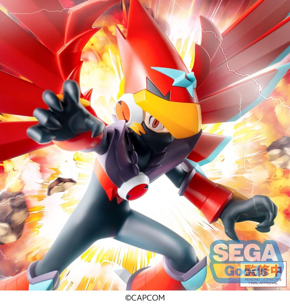 PREORDINE+ 05/2027 Mega Man Battle Network Luminasta PVC Figure Mega Man Falzar Beast 19 cm