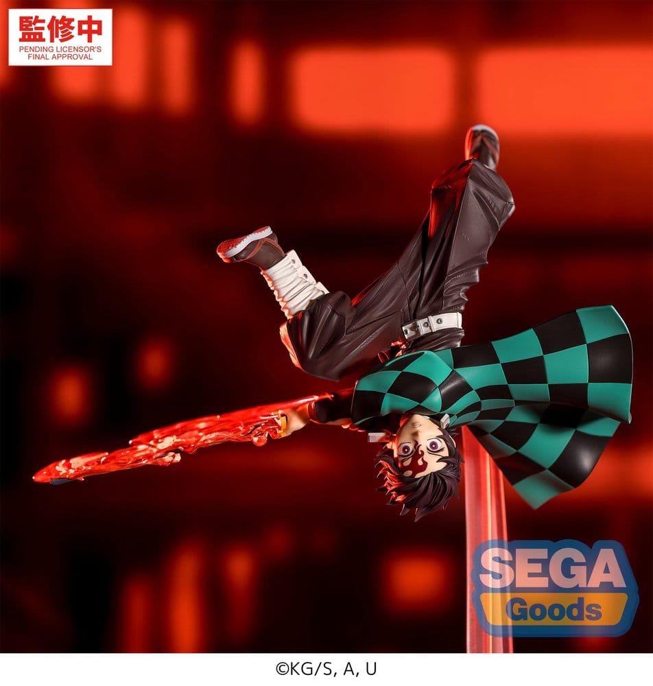 PREORDINE+ 11/2026 Demon Slayer: Kimetsu no Yaiba Luminasta PVC Figure Tanjiro Kamado Hinokami Kagura Setting Sun Transformation 15 cm