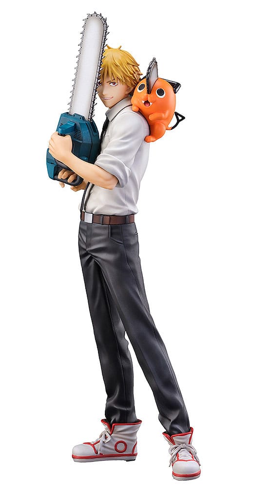 SU ORDINAZIONE Chainsaw Man S-Fire PVC Statue 1/7 Denji & Pochita 24 cm ESAURITO