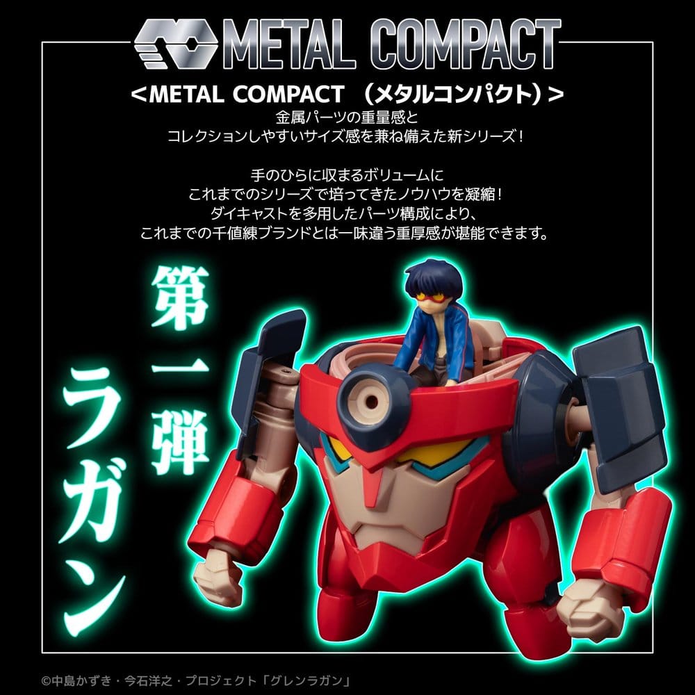 PREORDINE+ 12/2026 Gurren Lagann Metal Compact Action Figure Lagann (Standard) 7 cm