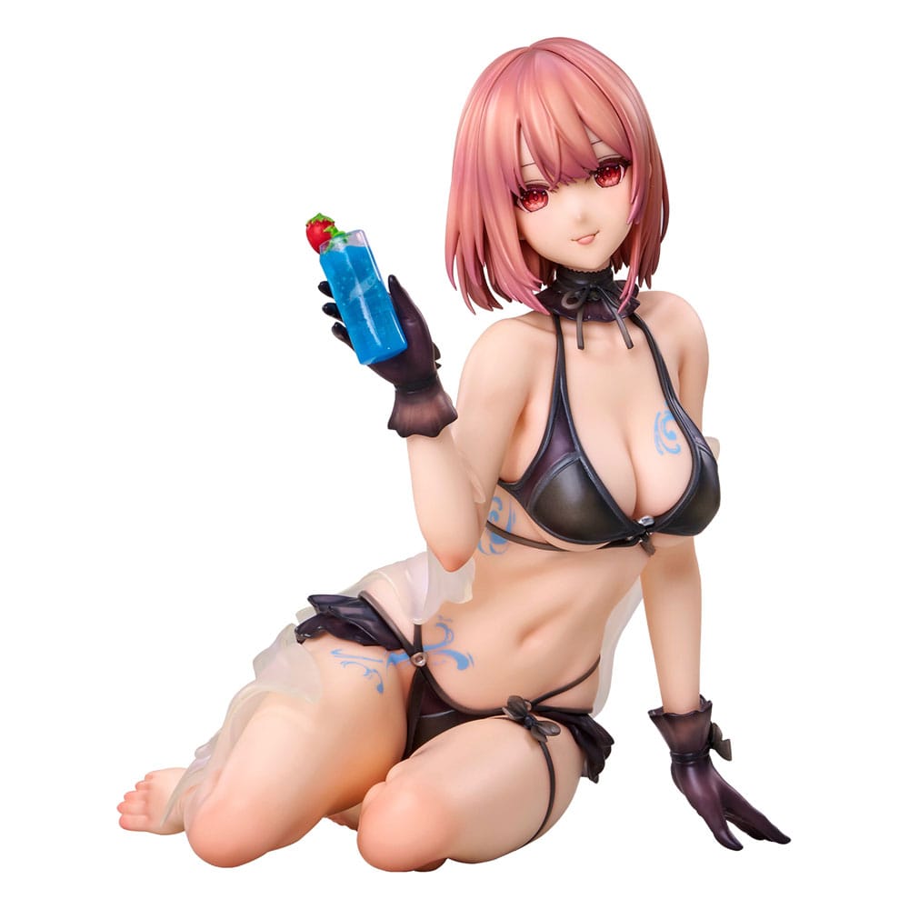 SU ORDINAZIONE Original Character PVC Statue necömi Illustration One more drink for the vacation 13 cm