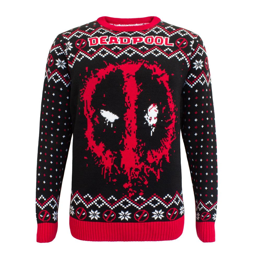 AUF BESTELLUNG Deadpool Sweatshirt Weihnachtspullover Deadpool Größe XL *SONDERPREIS*