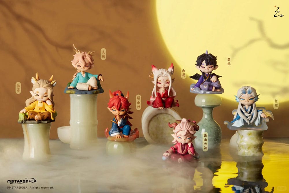 SU ORDINAZIONE Original Character Trading Figures Searching for Mountains and Seas, Stars 9 cm Assortment (6) 