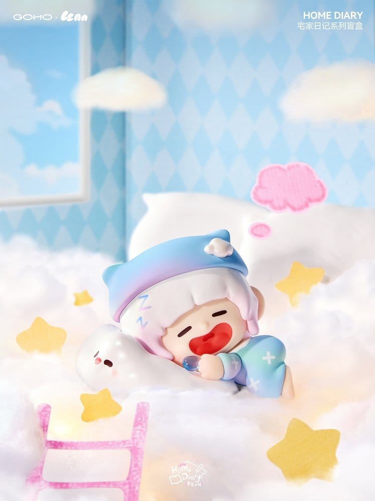 SU ORDINAZIONE Original Character Trading Figures Blind Box 8-Pack Lazy Home Diary 9 cm  