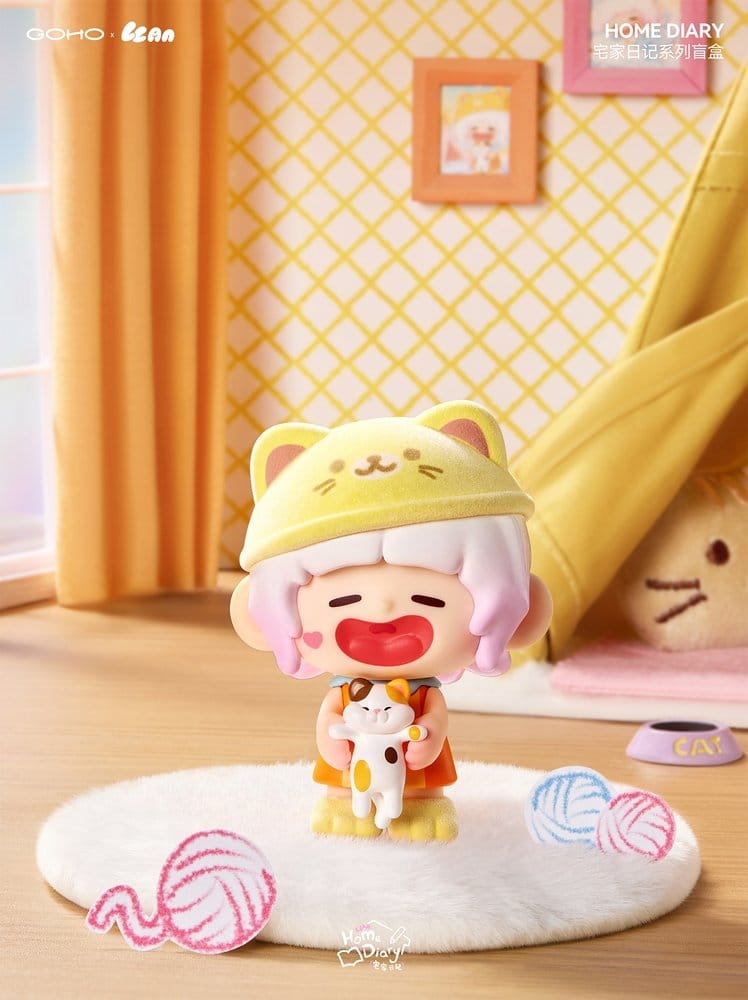 SU ORDINAZIONE Original Character Trading Figures Blind Box 8-Pack Lazy Home Diary 9 cm  