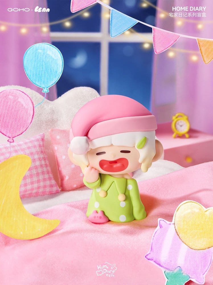 SU ORDINAZIONE Original Character Trading Figures Blind Box 8-Pack Lazy Home Diary 9 cm  