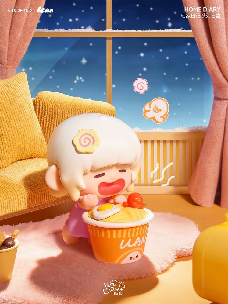 SU ORDINAZIONE Original Character Trading Figures Blind Box 8-Pack Lazy Home Diary 9 cm  