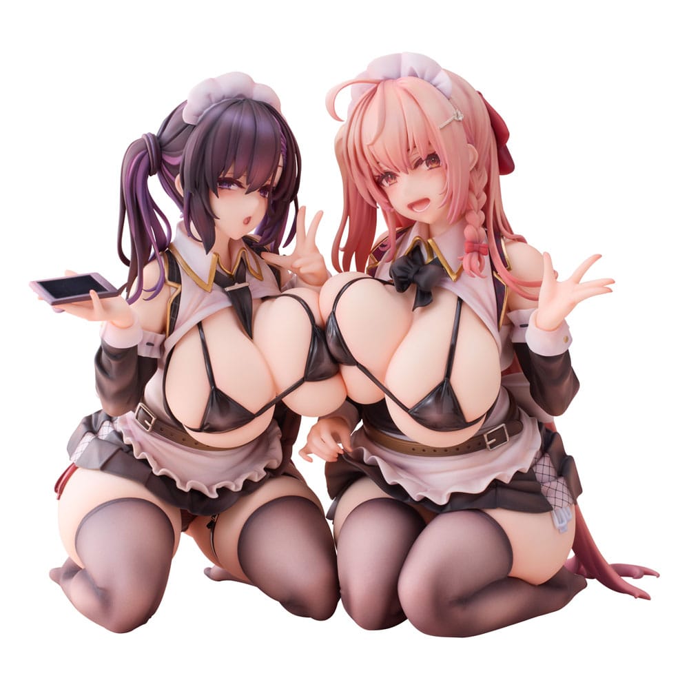 PREORDINE 04/2026 Original Character PVC Statues 1/5 2-Set Koho Miya & Otsuhane Fuwari illustration by Ninoude 18 cm (PREORDINE NON CANCELLABILE)