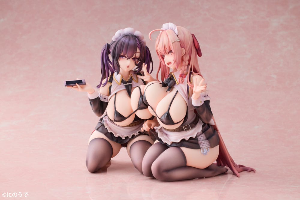 PREORDINE 04/2026 Original Character PVC Statues 1/5 2-Set Koho Miya & Otsuhane Fuwari illustration by Ninoude 18 cm (PREORDINE NON CANCELLABILE)