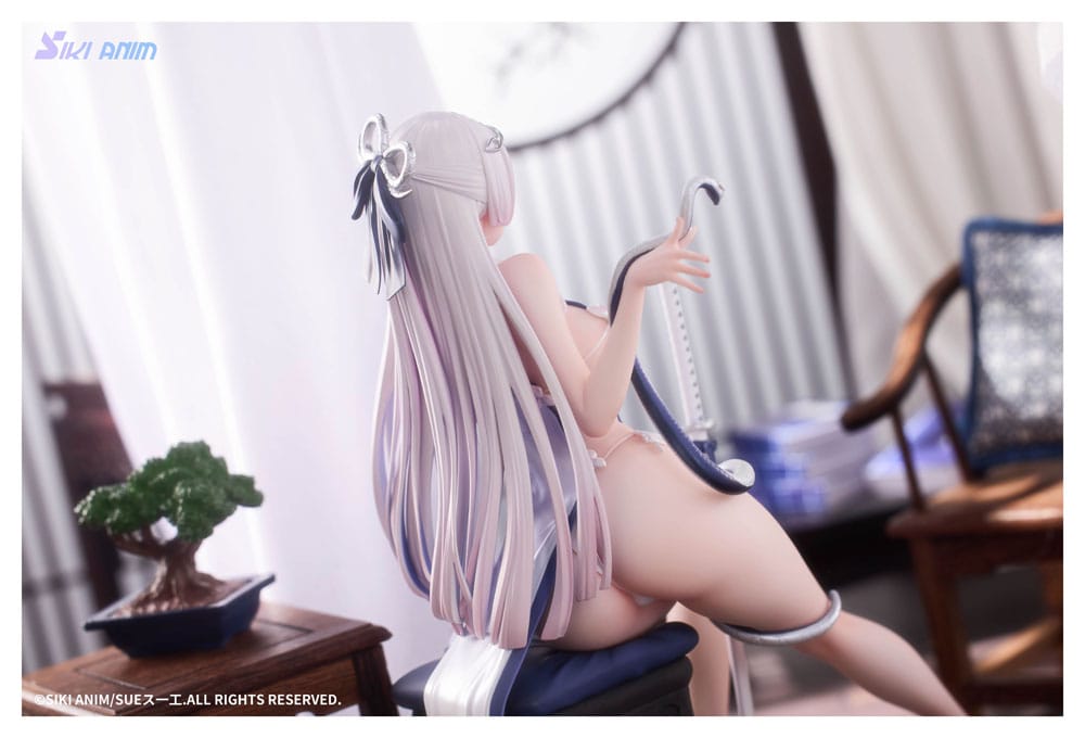 IN STOCK (Scatola Danneggiata) Original Character PVC Statue 1/7 The Color of the Blue - White Snake Normal Edition 20 cm