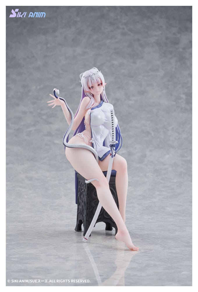 IN STOCK (Scatola Danneggiata) Original Character PVC Statue 1/7 The Color of the Blue - White Snake Normal Edition 20 cm