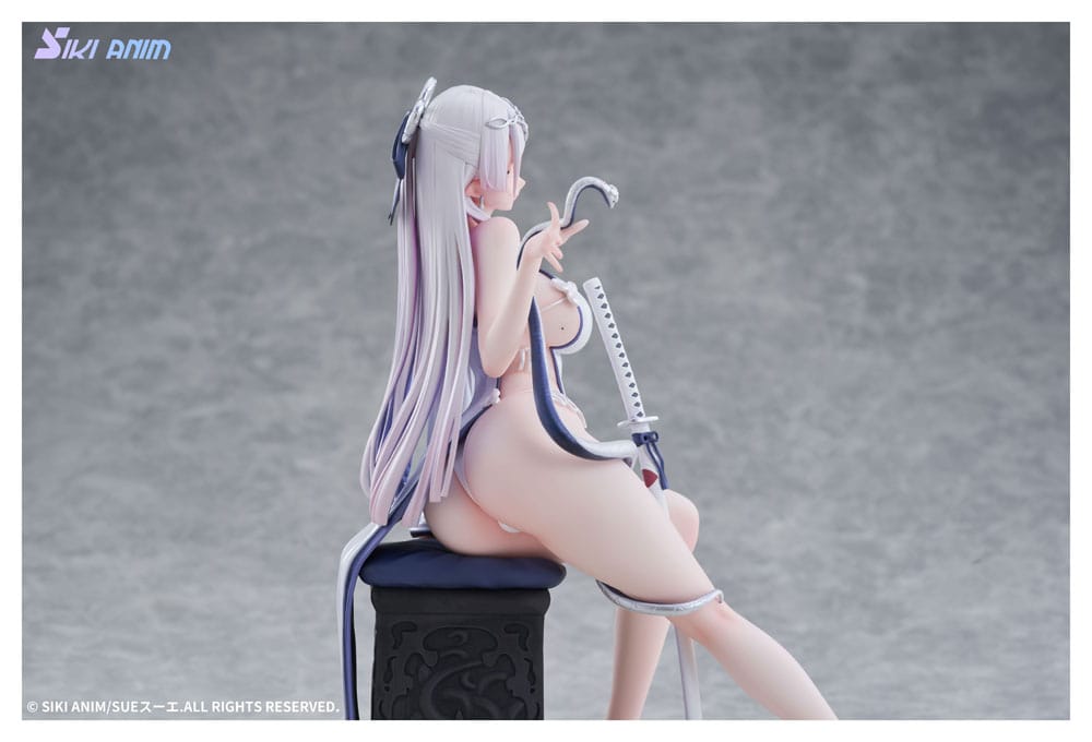 IN STOCK (Scatola Danneggiata) Original Character PVC Statue 1/7 The Color of the Blue - White Snake Normal Edition 20 cm
