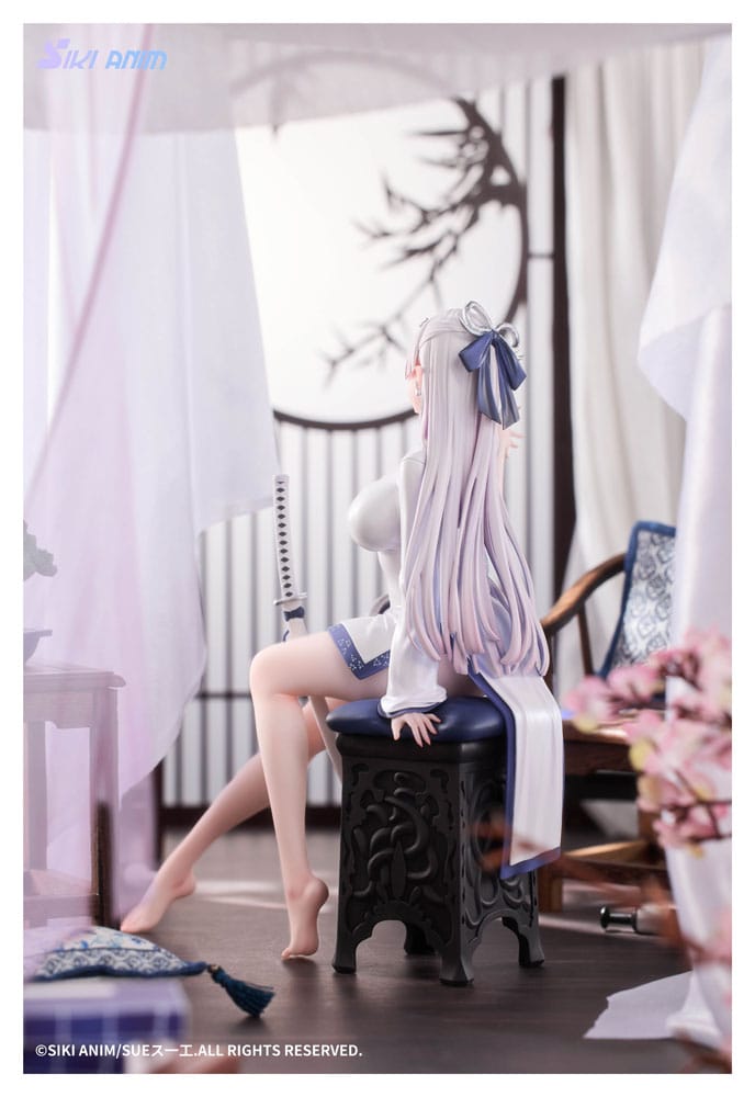 IN STOCK (Scatola Danneggiata) Original Character PVC Statue 1/7 The Color of the Blue - White Snake Normal Edition 20 cm