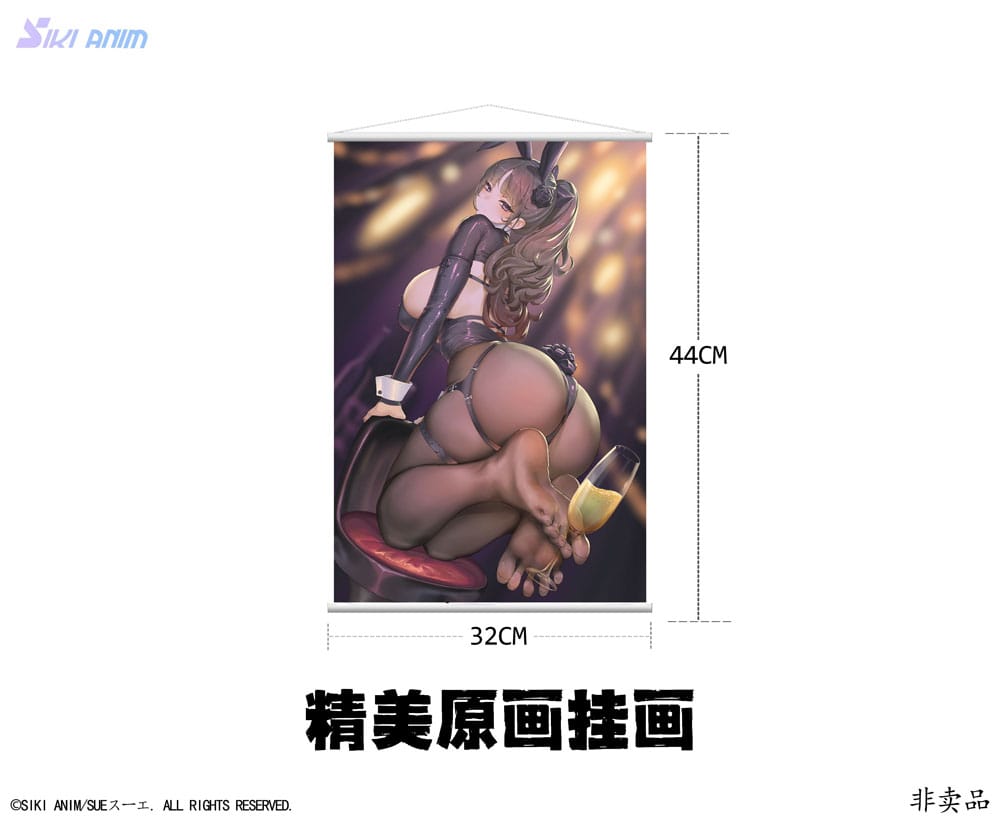 VORBESTELLUNG + 09/2026 (NICHT STORNIERBAR) Original Charakter PVC-Statue 1/6 Champagner und Bunny Girl Rose Black Stocking Ver. 31 cm