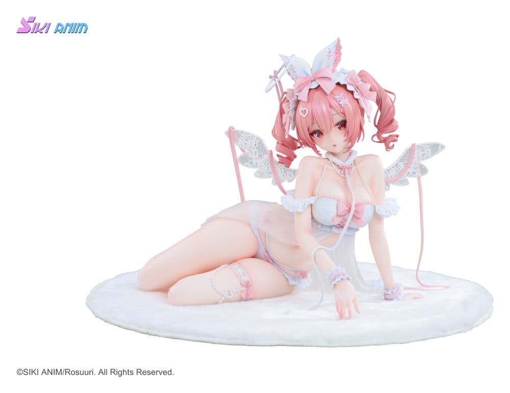 PREORDINE+ 10/2027 Original Character PVC Figure 1/4 White Rabbit Rosu Angel Ver. Illustrated by Rosuuri Bonus Edition 23 cm