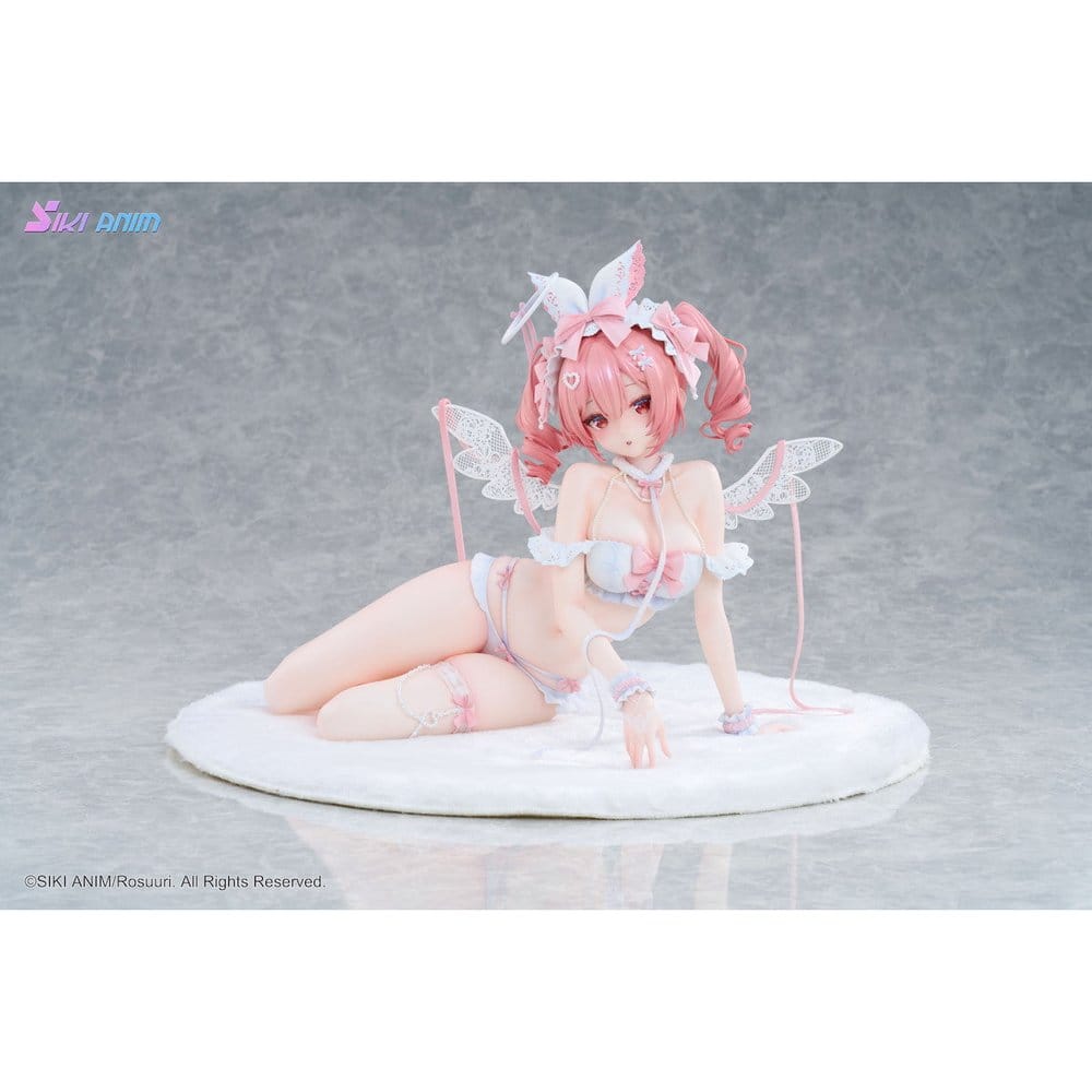 PREORDINE+ 10/2027 Original Character PVC Figure 1/4 White Rabbit Rosu Angel Ver. Illustrated by Rosuuri Bonus Edition 23 cm