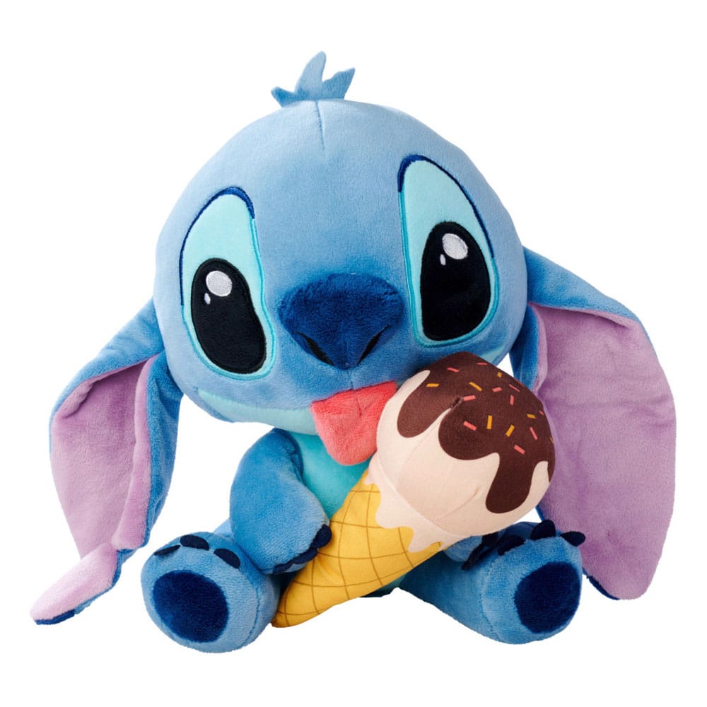 AUF BESTELLUNG Lilo &amp; Stitch Plüschfigur Stitch mit Eiscreme 25 cm