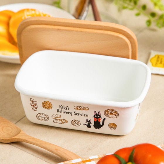 SU ORDINAZIONE Kiki delivery's service butter dish with wooden lid Viennese pastries 500 ml