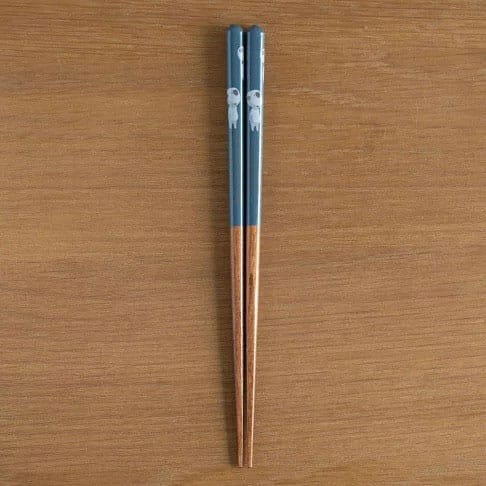 SU ORDINAZIONE Studio Ghibli lacquered Chopsticks sketches Princess Mononoke Kodama dark blue 21 cm *PREZZO SPECIALE*