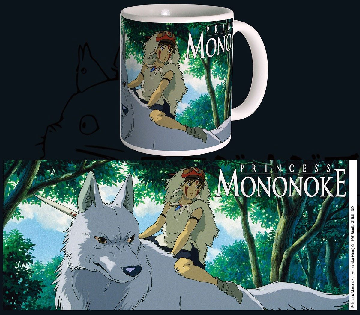 AUF BESTELLUNG Studio Ghibli Tasse Prinzessin Mononoke
