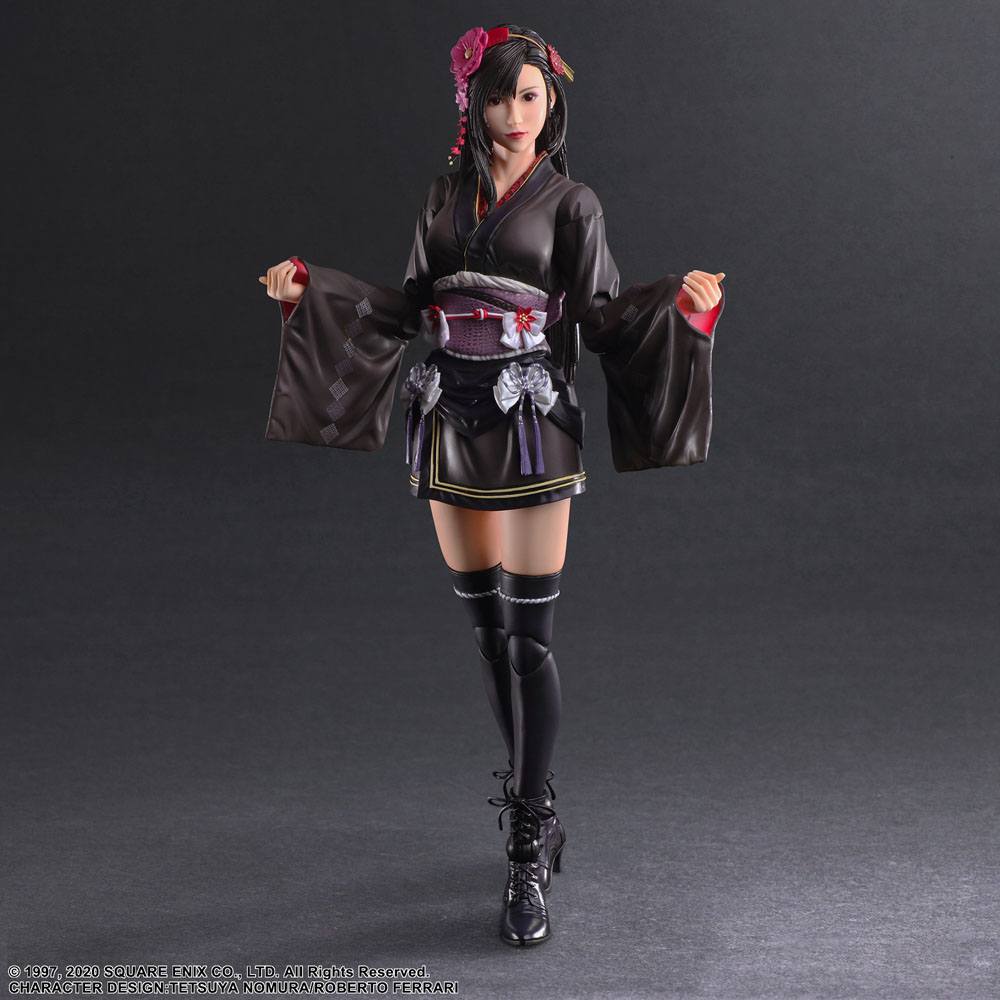 PREORDINE ESAURITO Final Fantasy VII Remake Play Arts Kai Action Figure Tifa Lockhart Exotic Dress Ver. 25 cm